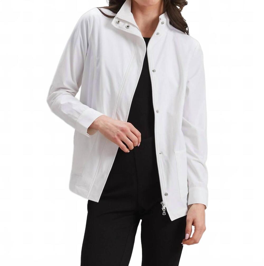 NEW PEACE OF CLOTH brody zip pocket jacket in bleach